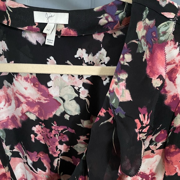 Joie long sleeve flouncy wrap dress - Picture 3 of 3